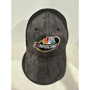 CapAmerica Golf NASCAR Strapback Hat - Black with NASCA PeaCock Logo
